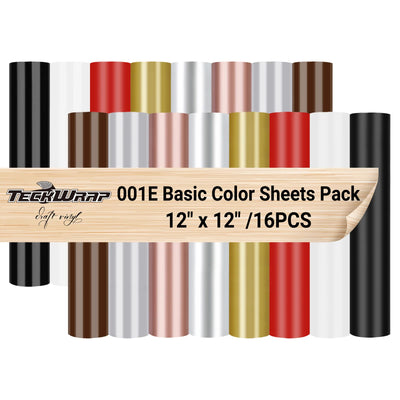 001E Economical Basic Colour Sheets Pack (16 PCS) - TeckWrap