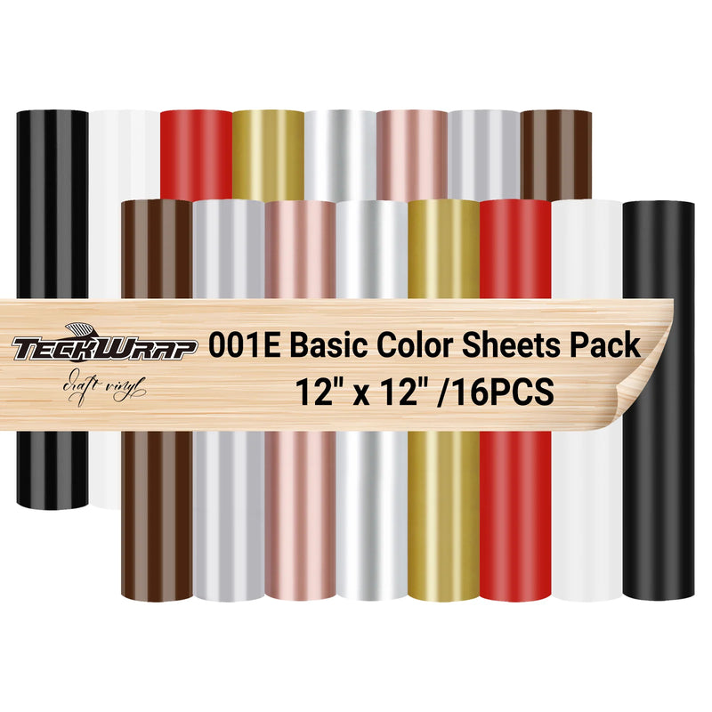 001E Economical Basic Colour Sheets Pack (16 PCS) - TeckWrap
