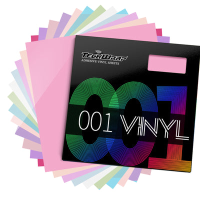 001G Pastel Adhesive Vinyl Pack (12pcs) - TeckWrap