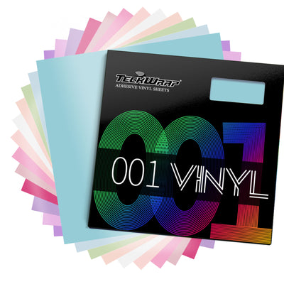 001M Pastel Adhesive Vinyl Pack (12pcs) - TeckWrap