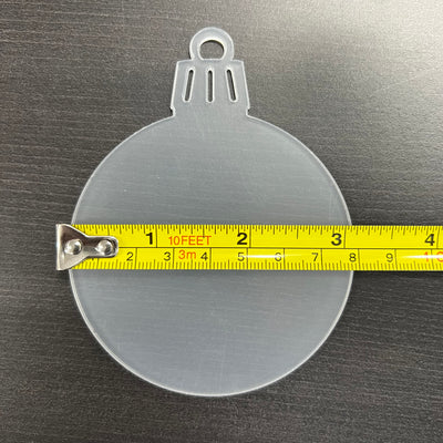 Clear Acrylic Bauble Shapes - Blank