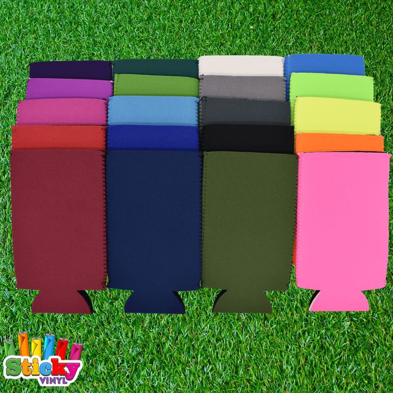 Neoprene Can / Bottle Cooler Slim Size - Blank