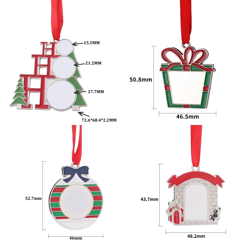 Christmas Ornament Coloured - Sublimation Blank