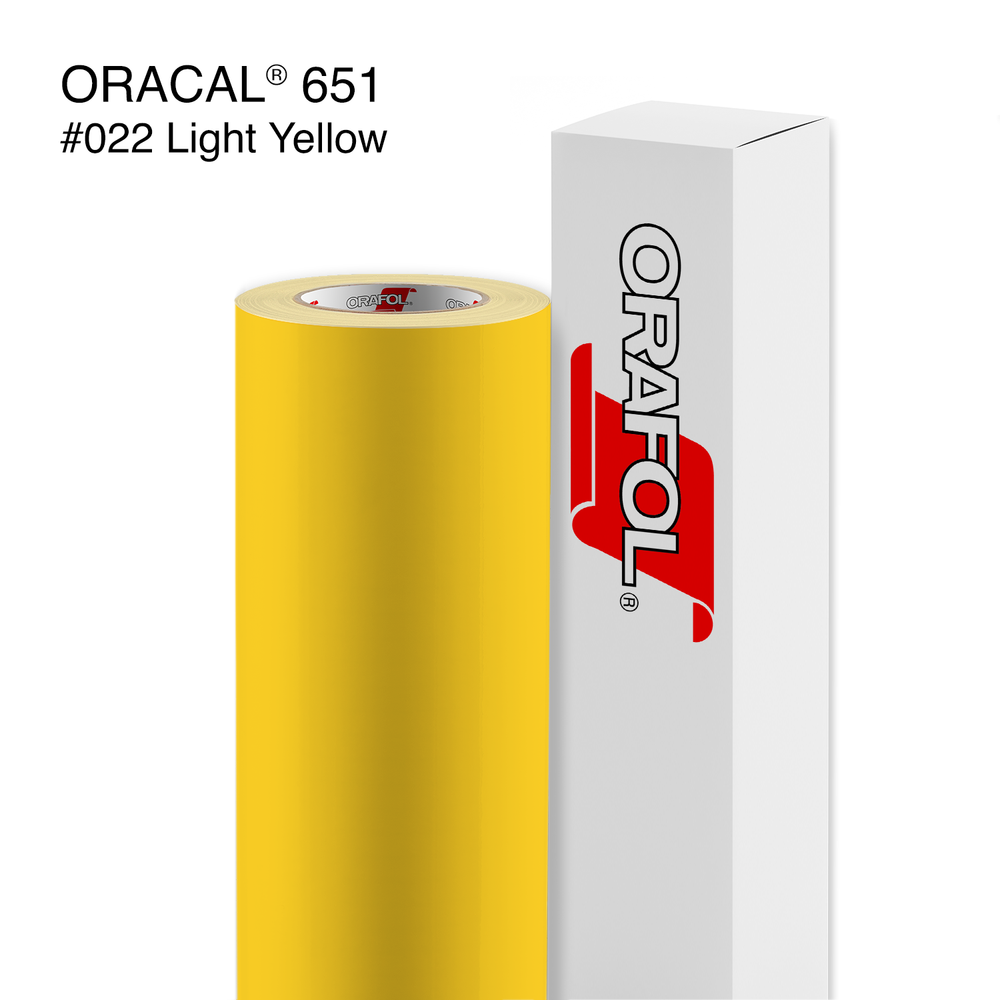 Oracal® 651 - Glossy Permanent Adhesive Vinyl