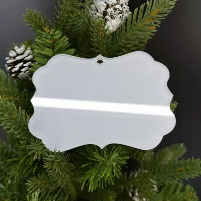 Christmas Ornament Plain - Acrylic Sublimation Blank