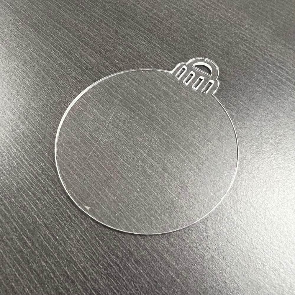 Clear Acrylic Bauble Shapes - Blank