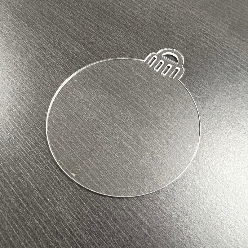 Clear Acrylic Bauble Shapes - Blank