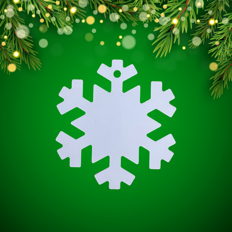 Christmas Ornament Plain - Metal Sublimation Blank