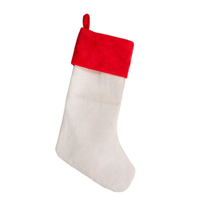 Faux Fur Top Christmas Stockings - Sublimation Blank