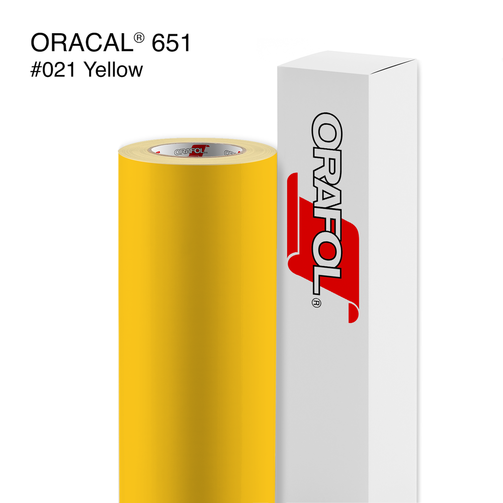 Oracal® 651 - Glossy Permanent Adhesive Vinyl