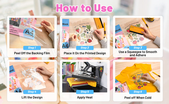 TeckWrap Heat Transfer Vinyl Mask – A4