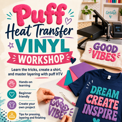 Learn to use Puff HTV Workshop