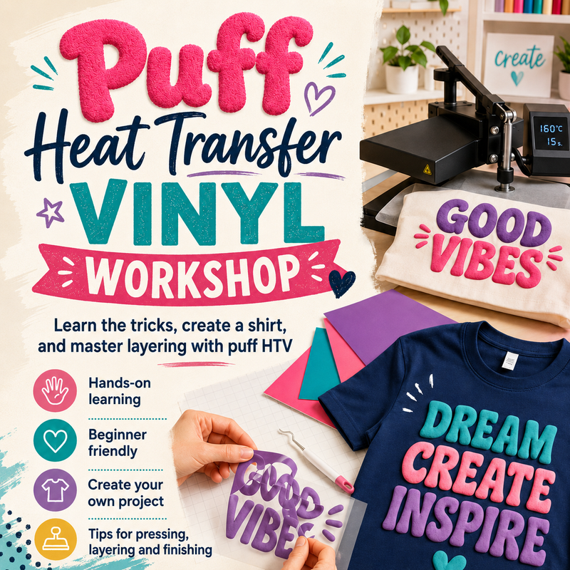 Learn to use Puff HTV Workshop