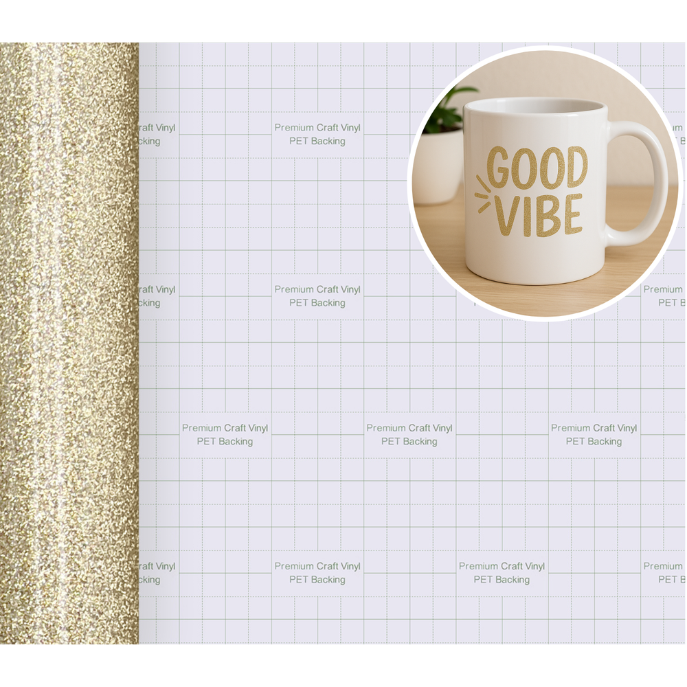 Glossy Shimmer Smooth - Permanent Adhesive Vinyl