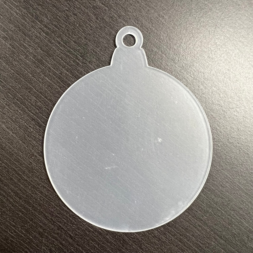 Clear Acrylic Bauble Shapes - Blank