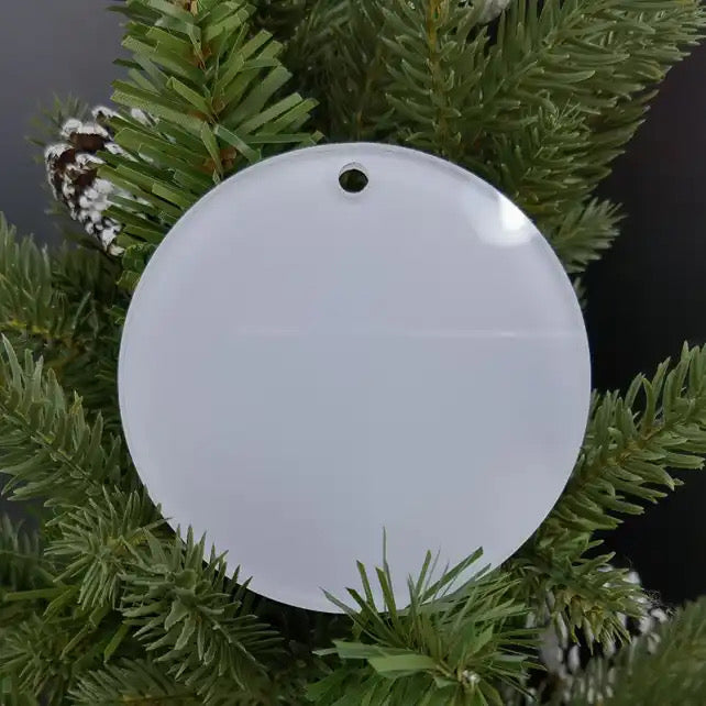 Christmas Ornament Plain - Acrylic Sublimation Blank