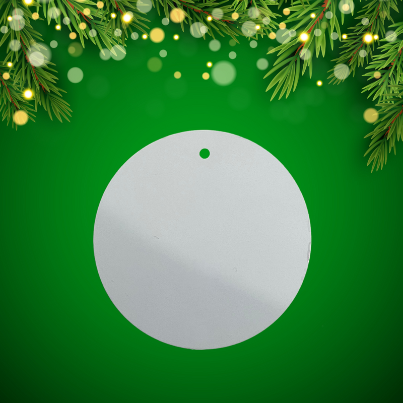 Christmas Ornament Plain - Metal Sublimation Blank