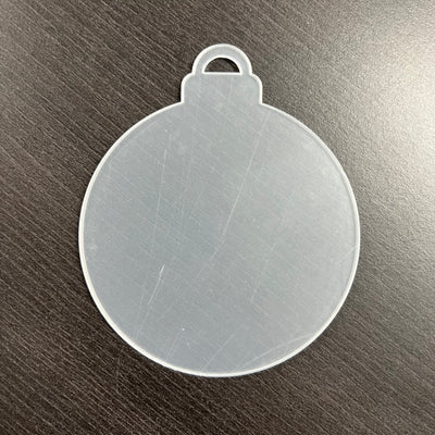 Clear Acrylic Bauble Shapes - Blank