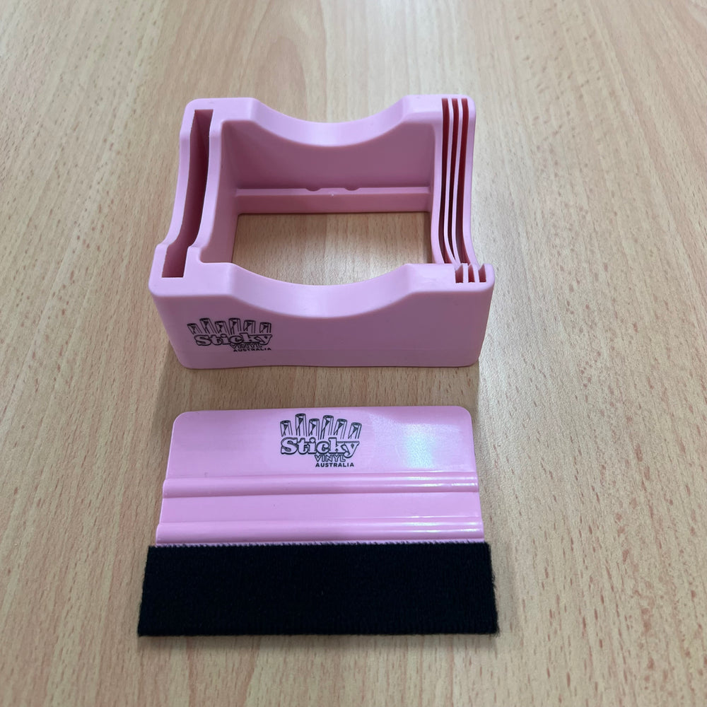 Silicone Glass/Tumbler Holder and Scraper - Second Generation