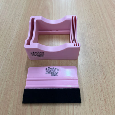 Silicone Glass/Tumbler Holder and Scraper - Second Generation