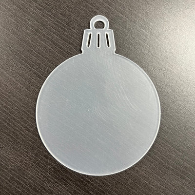 Clear Acrylic Bauble Shapes - Blank