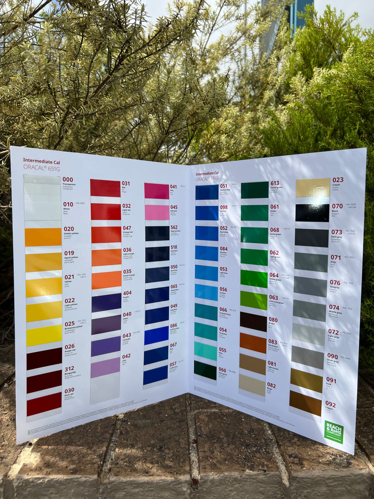 Oracal Colour Swatch Book