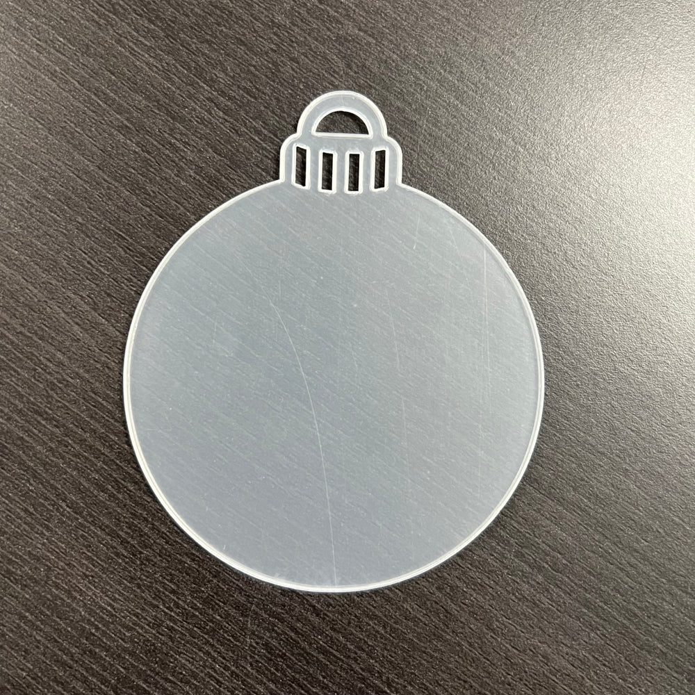 Clear Acrylic Bauble Shapes - Blank