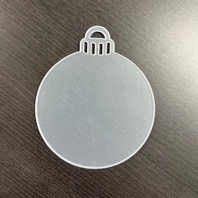 Clear Acrylic Bauble Shapes - Blank