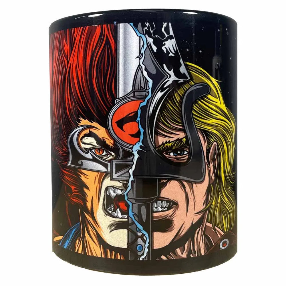 Ceramic Mug 11oz Black w White Panel - Sublimation Blank