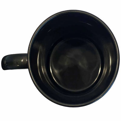 Ceramic Mug 11oz Black w White Panel - Sublimation Blank