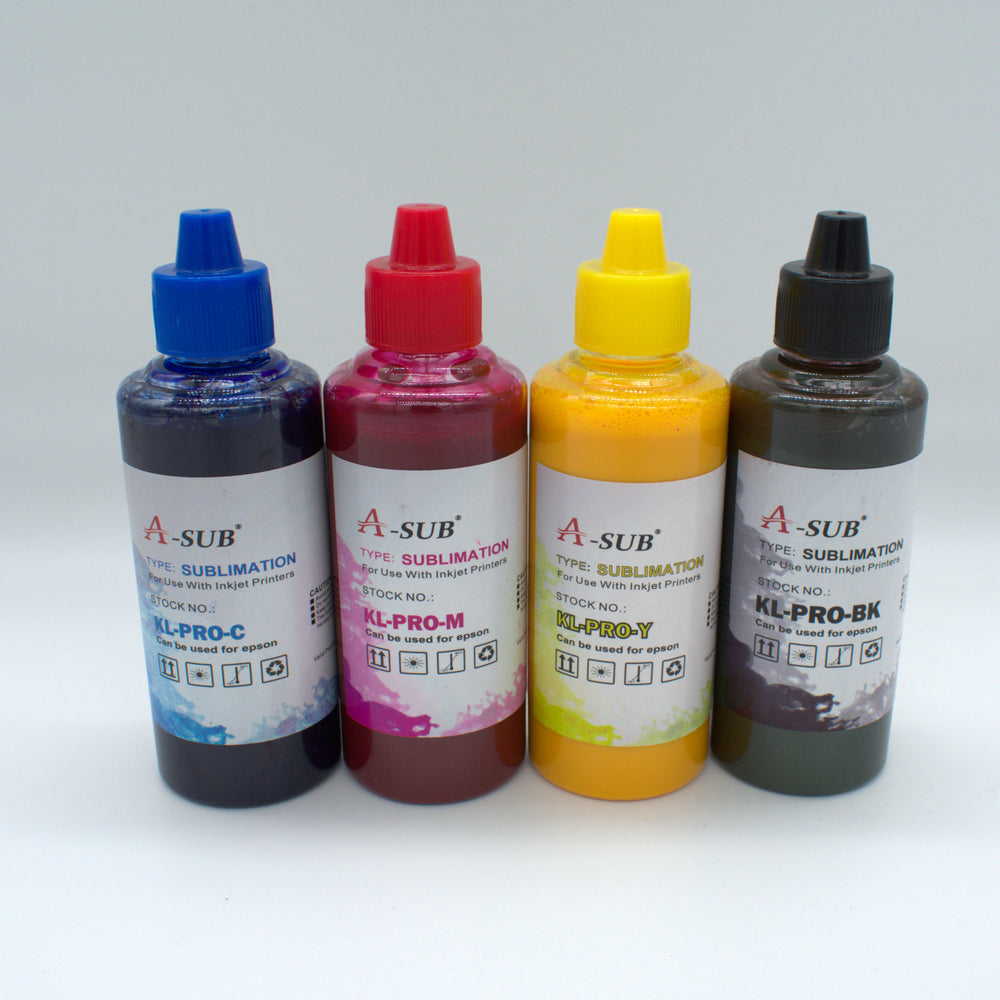 Koala A-SUB Pro Grade Sublimation Ink - C M Y K 4 Pack