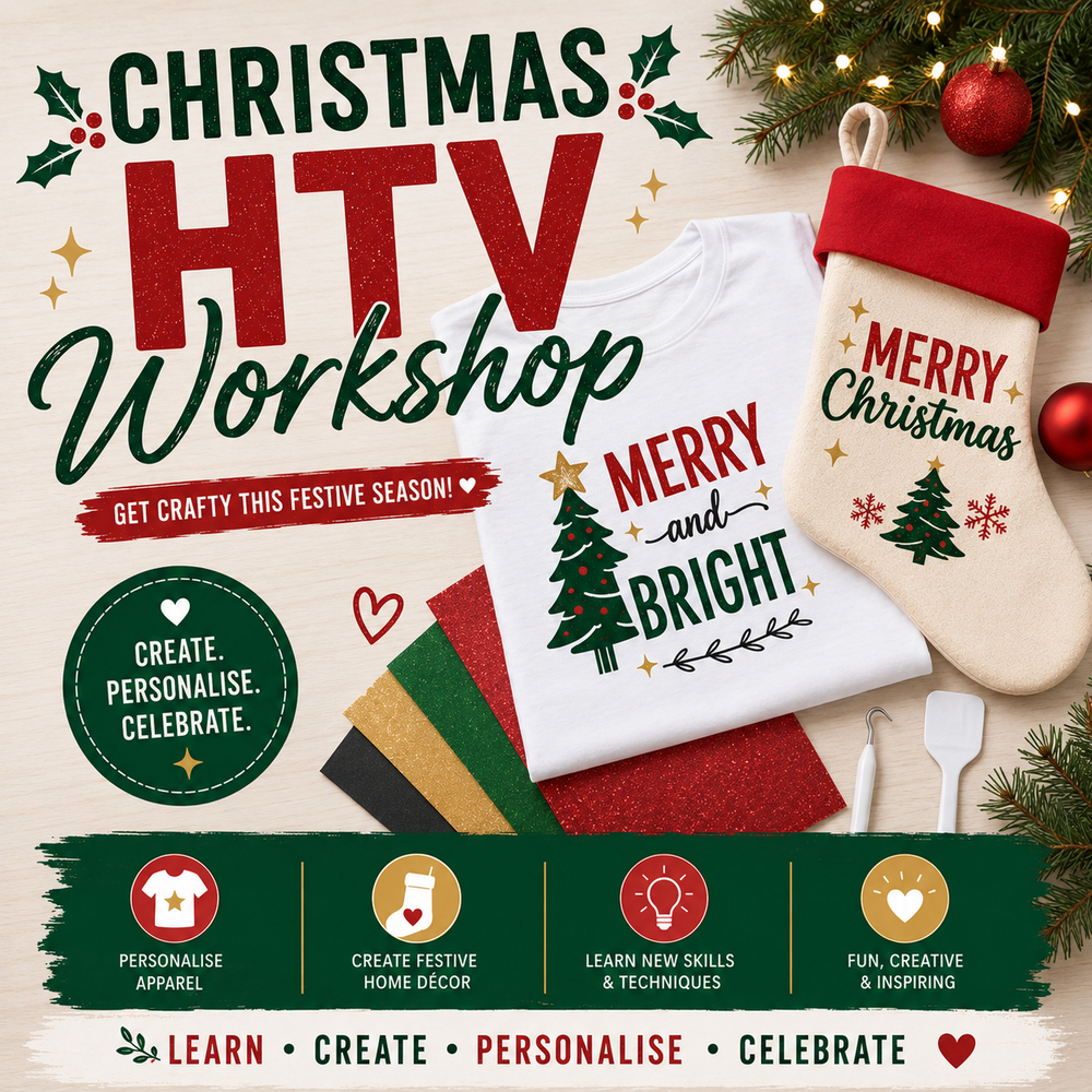 Christmas Heat Transfer Vinyl Workshop