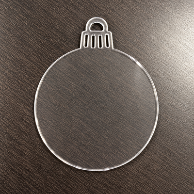 Acrylic Bauble Shapes - Blank