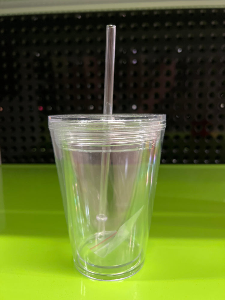 Clear Acrylic Snowglobe Tumbler - Blank