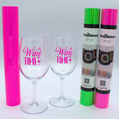 Holographic Diamond 1.52m roll - TeckWrap Permanent Adhesive Vinyl