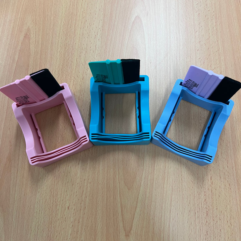 Silicone Glass/Tumbler Holder and Scraper - Second Generation
