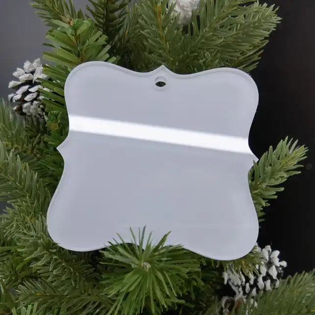 Christmas Ornament Plain - Acrylic Sublimation Blank