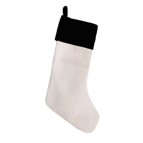 Faux Fur Top Christmas Stockings - Sublimation Blank