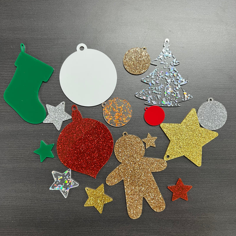 Christmas Acrylic Blank Mystery Pack