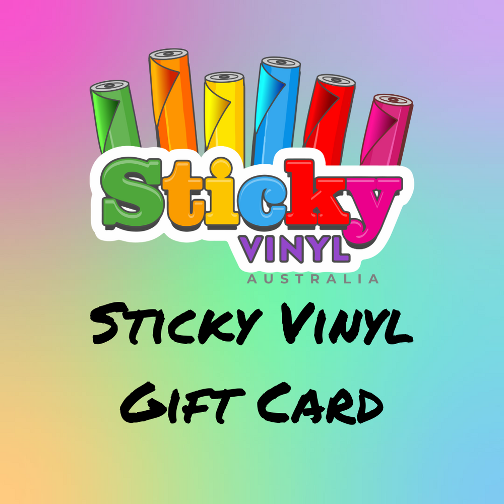 Sticky Vinyl Gift Card