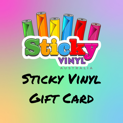 Sticky Vinyl Gift Card