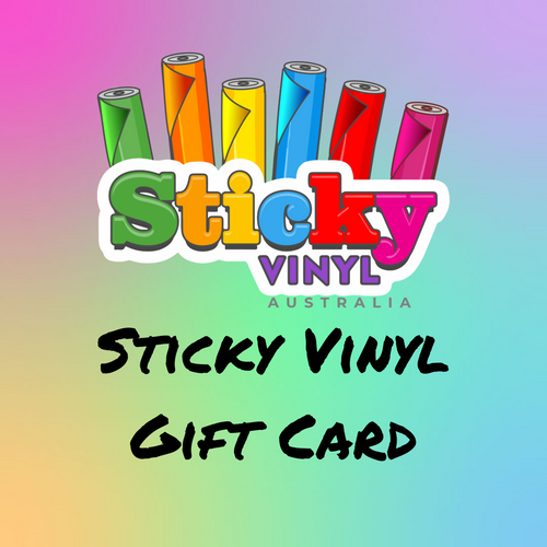 Sticky Vinyl Gift Card