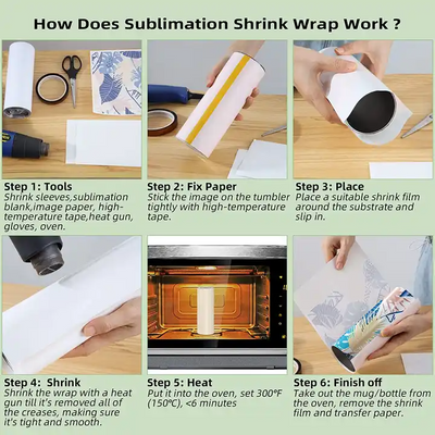 Shrink Wrap 10 pack - Sublimation Tumbler