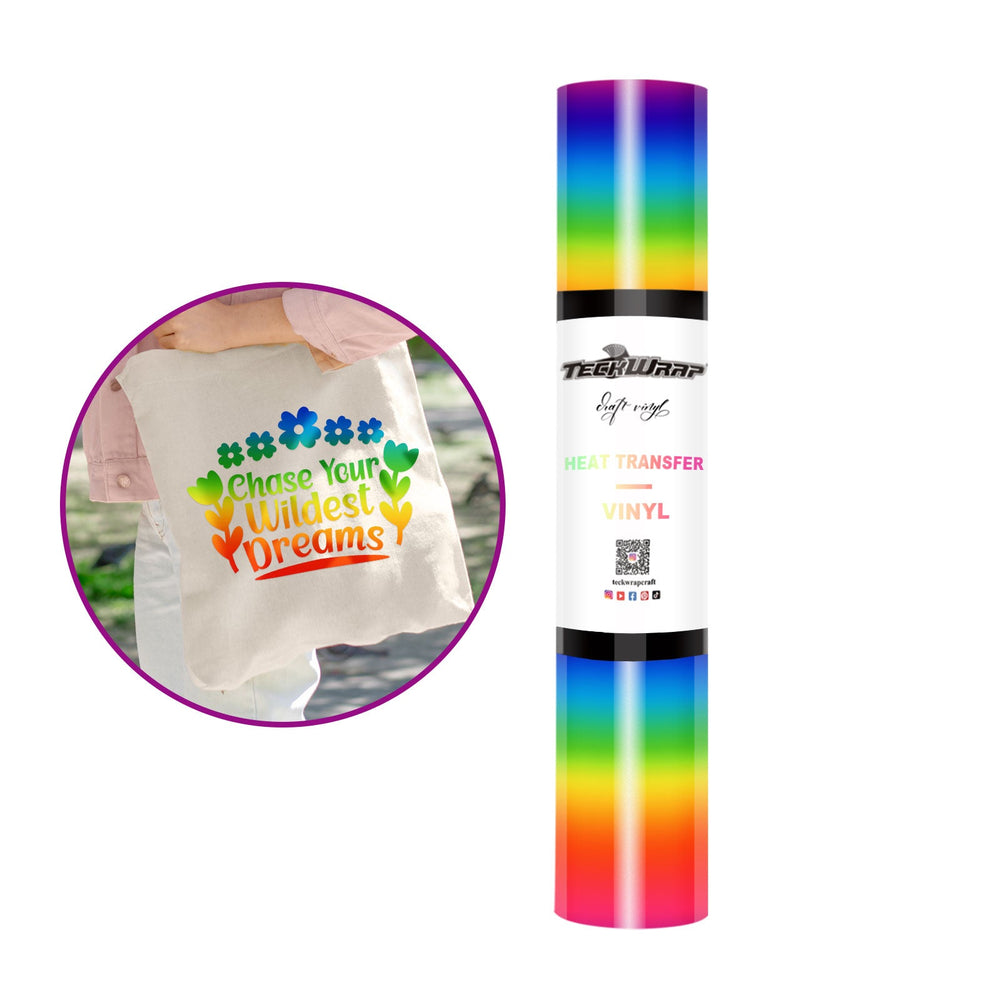 Rainbow / Multi-Coloured - Heat Transfer Vinyl