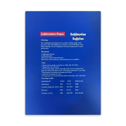 Sure Colour Sublimation A3 100gsm Paper - 100 Sheets