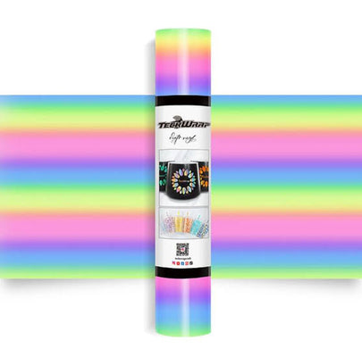 TeckWrap Rainbow Permanent Adhesive Vinyl - 30.5cm x 1.52m Roll