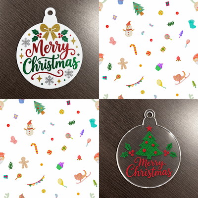 Acrylic Bauble Shapes - Blank