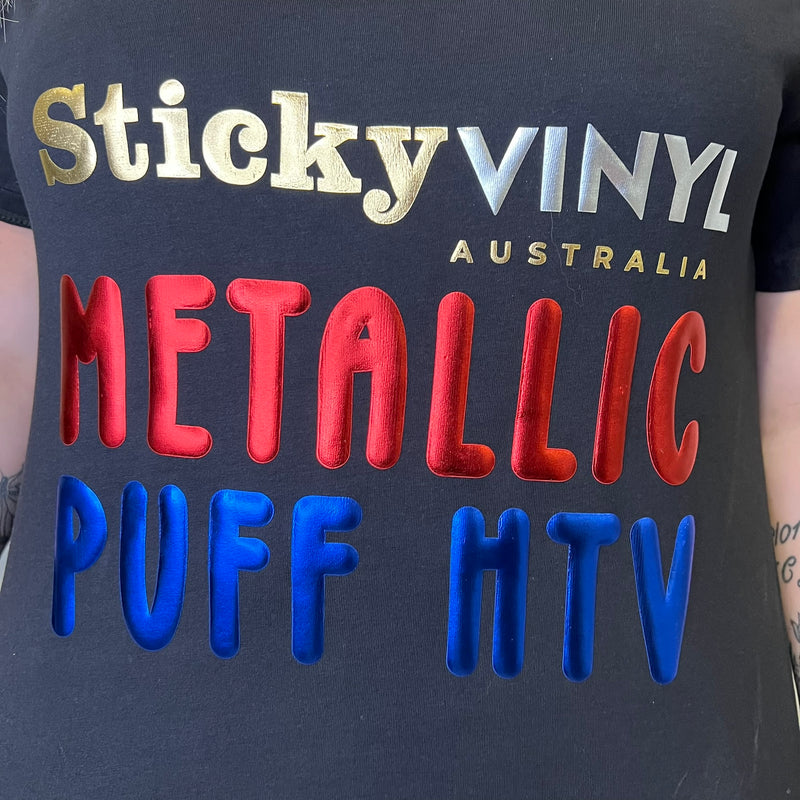 HighLift 3D Smooth Metallic Puff - Heat Transfer Vinyl
