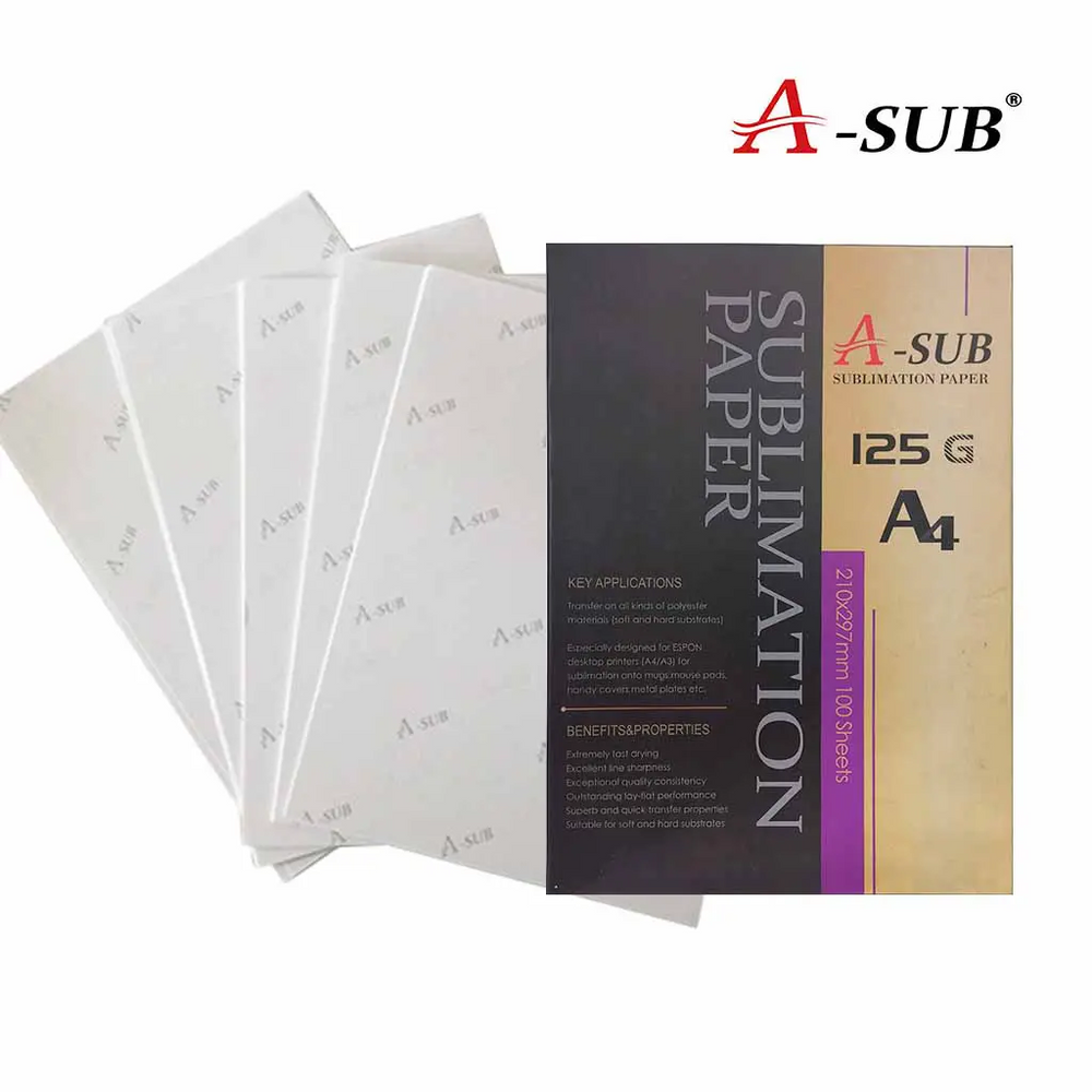 Koala A-SUB Sublimation A4 125gsm Paper - 100 Sheets