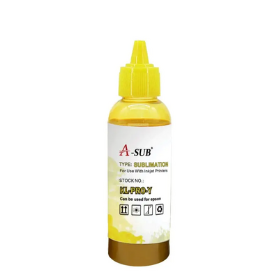 Koala A-SUB Pro Grade Sublimation Ink Yellow Y - 100ml Bottle